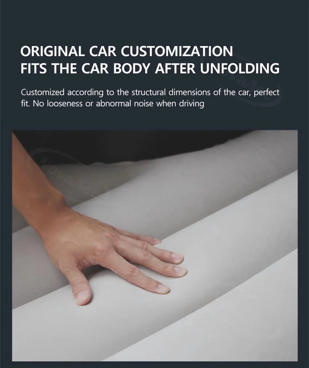 Car Inflatable Mattress For Tesla Model Y Juniper 2021-2025 PVC Flocking Portable Foldable Travel Bed Outdoor Travel Camping Air Mattress