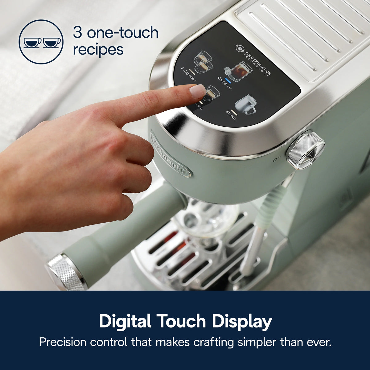 2026 NewDe’Longhi Dedica Duo Espresso Machine, Compact Size with Built in Frother for Latte Art, Brew Espresso, Cold Brew, Lattes & More, Stainless Steel