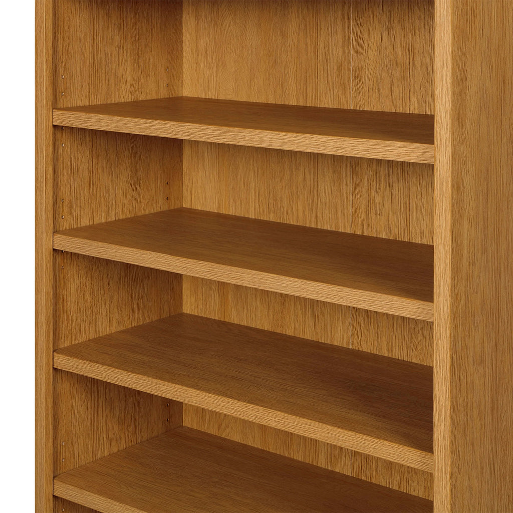 Better Homes & Gardens Juliet Open Arch Bookcase, Rich Black and Light Honey