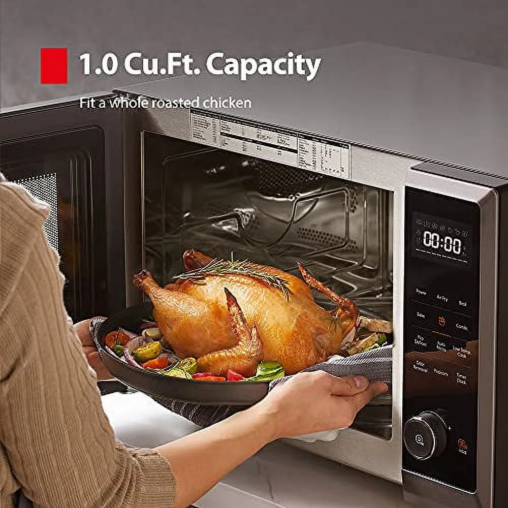 2026 NewToshiba 1.2 cu ft Countertop Microwave Ovens in Stainless Steel