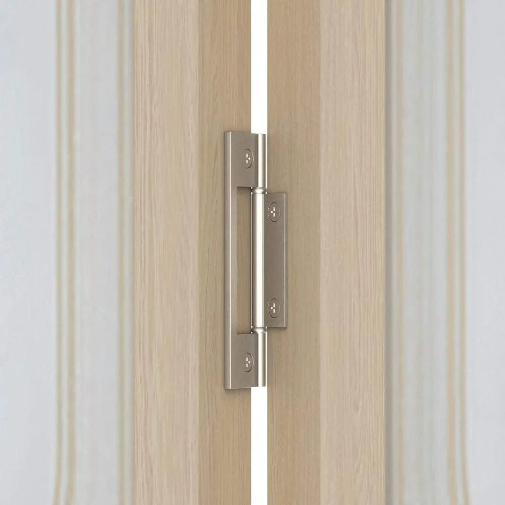 2026 NewLTL Home Products Pinecroft Tuscany Decorative Glass/Raised Panel Interior Bifold Solid Pine Wood Door, 24" x 80", Unfinished Pine 24x80 Inch