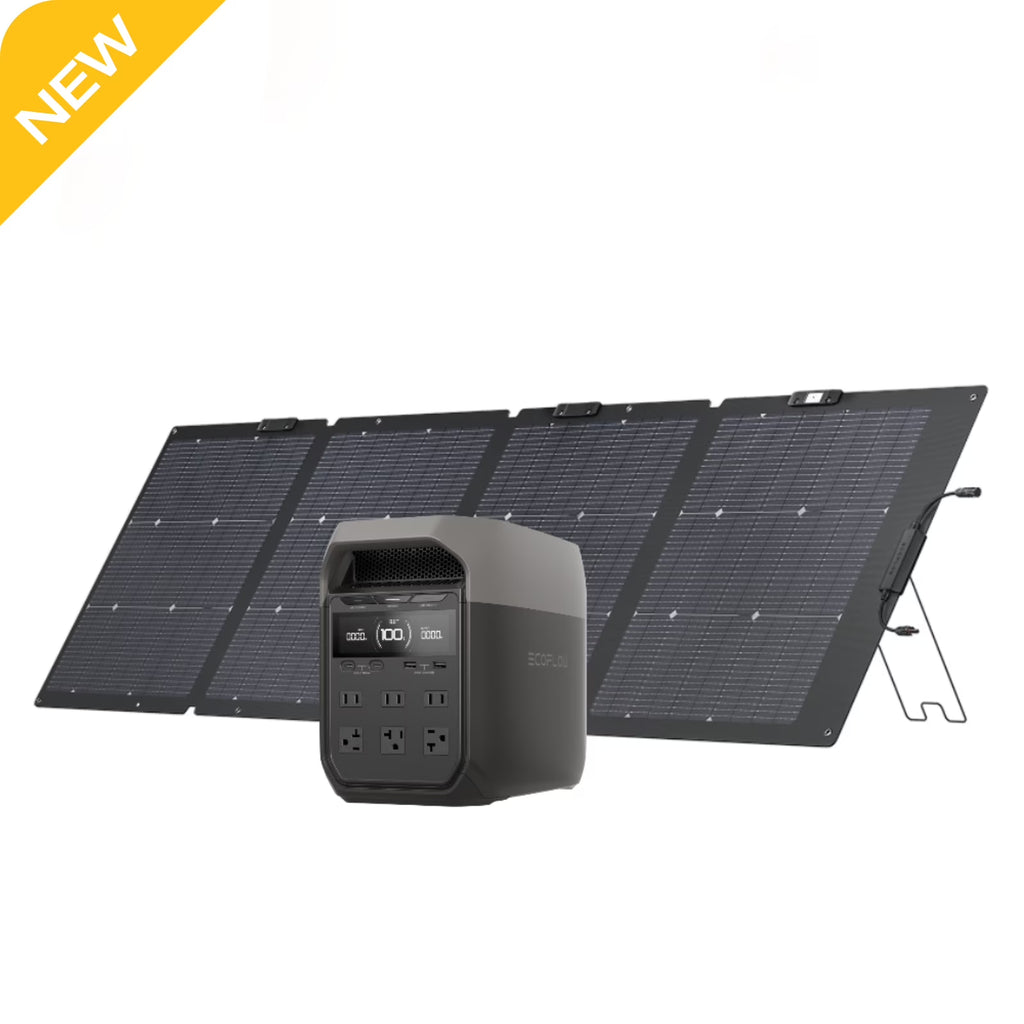 EF EcoFlow DELTA 3 Portable Power Station, Full Charge in 43 Min, 1024Wh LiFePO4 Battery, 1800W AC/100W USB-C Output, Solar Generator(Solar Panel Optional) for Home Backup Power, Camping & RVs