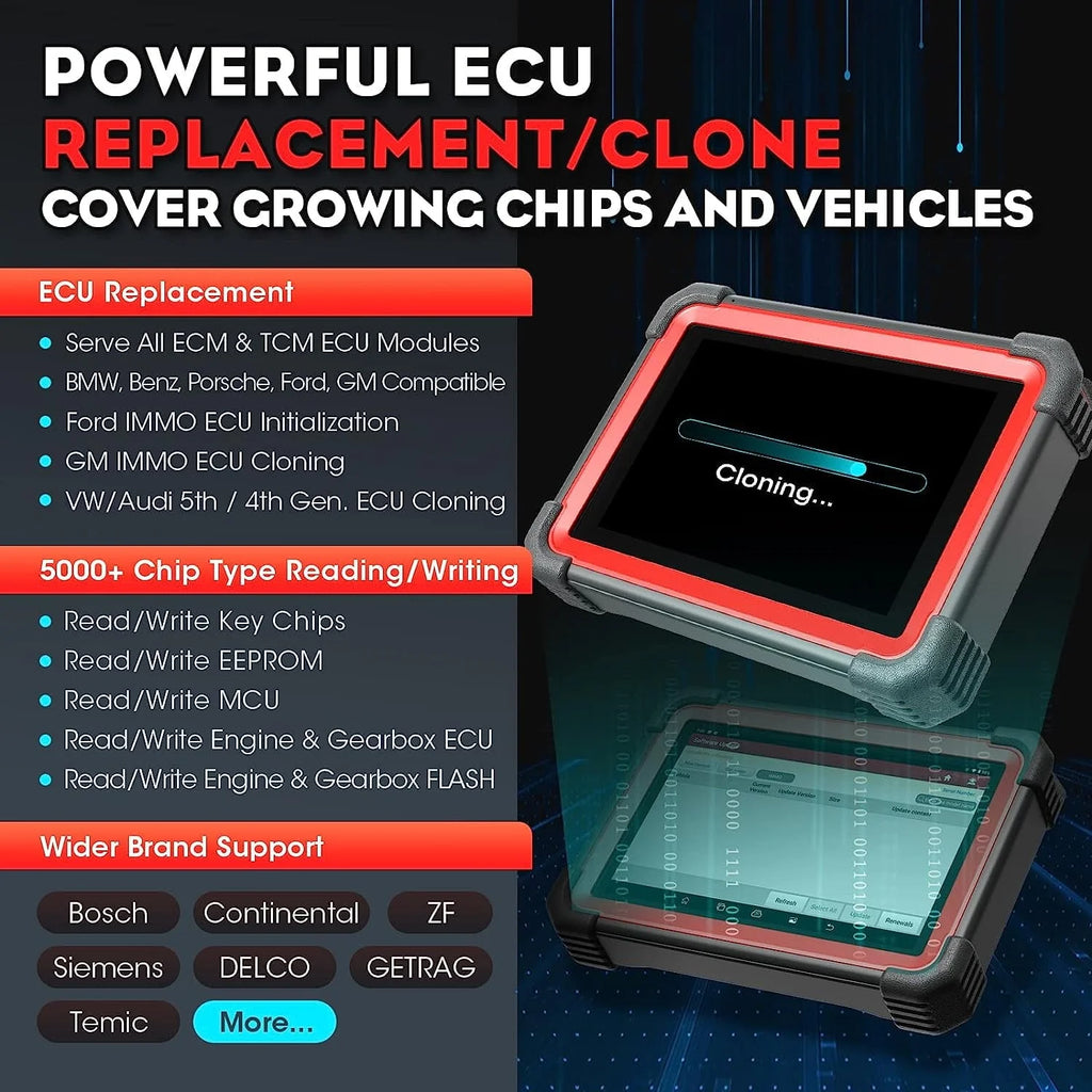 LAUNCH X431 IMMO Elite Key Programming Car Diagnostic Scan Tool with X-PROG3 Key Programmer, ECU Clone/match, CANFD&DOIP, 39+ Services 2 Years Free Update