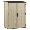 2026 NewSuncast Large Vertical Shed for Storing Oudoor Tools, & Equipment, Sand