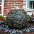 2026 NewAquascape 78288 Fiber-resin Stacked Slate Sphere Fountain, Multicolor