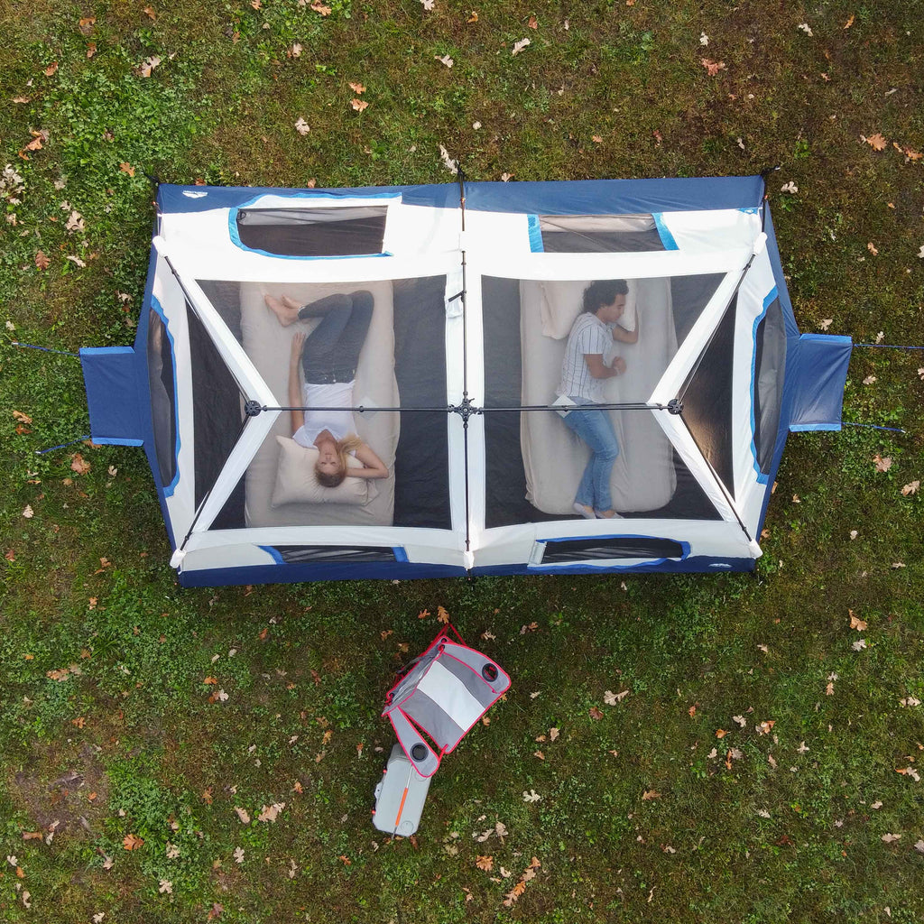 Ozark Trail 8-Person Instant Cabin Tent with LED Lighted Poles and Bluetooth Speaker