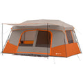 Ozark Trail 11-Person Instant Cabin Tent with Private Room -C 3-Room Family Camping Tent with Awning