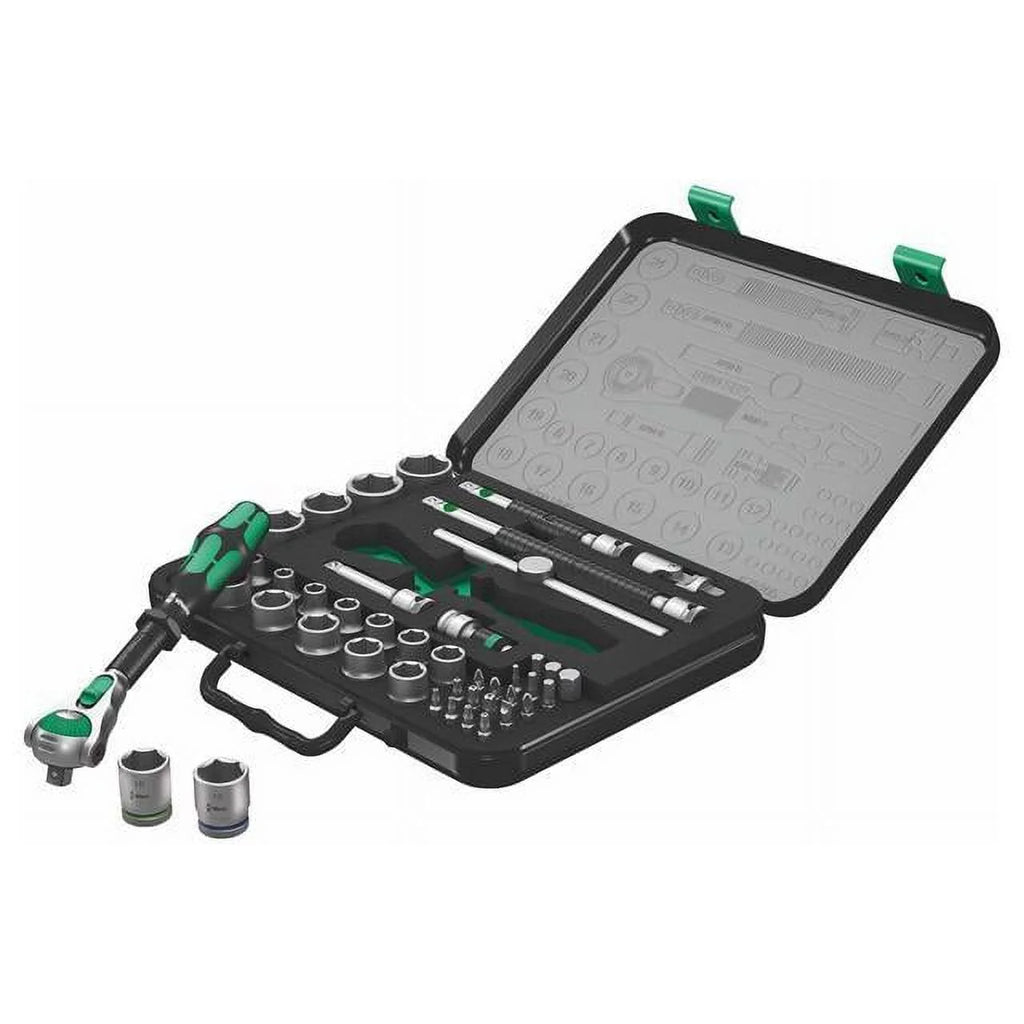 Wera Zyklop Metric 1/4- & 1/2" Drive Speed Ratchet Socket/Bit Set (43-Piece Set)