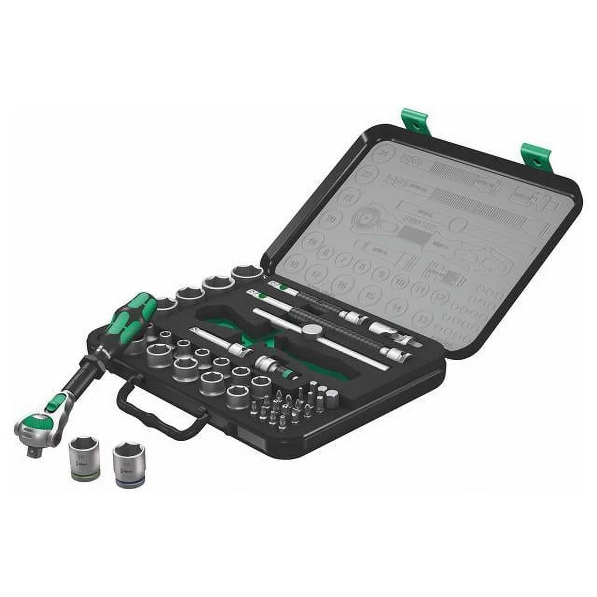 Wera Zyklop Metric 1/4- & 1/2" Drive Speed Ratchet Socket/Bit Set (43-Piece Set)