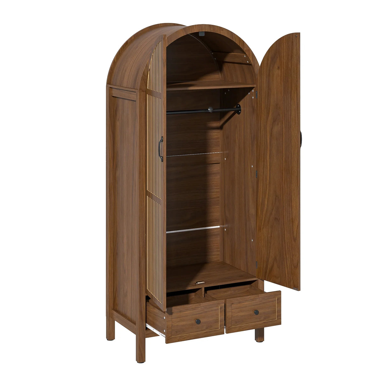 2026 NewArmoire Wardrobe Closet, Bedroom Armoire with Drawers, Wood Wardrobe Storage Cabinets