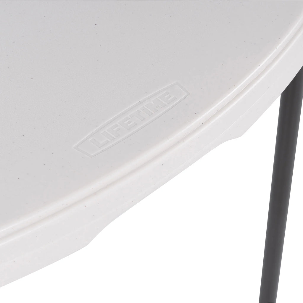 Lifetime 48 inch Round Folding Table, Indoor/Outdoor, Light Commercial Grade, Almond (80874)