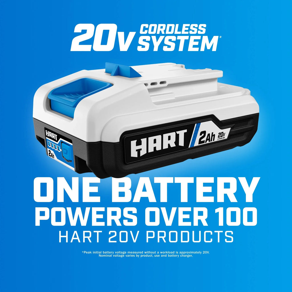 HART 20-Volt 1/2-inch Cordless Drill/Driver Kit, (1) 1.5Ah Lithium-Ion Battery, Gen 2