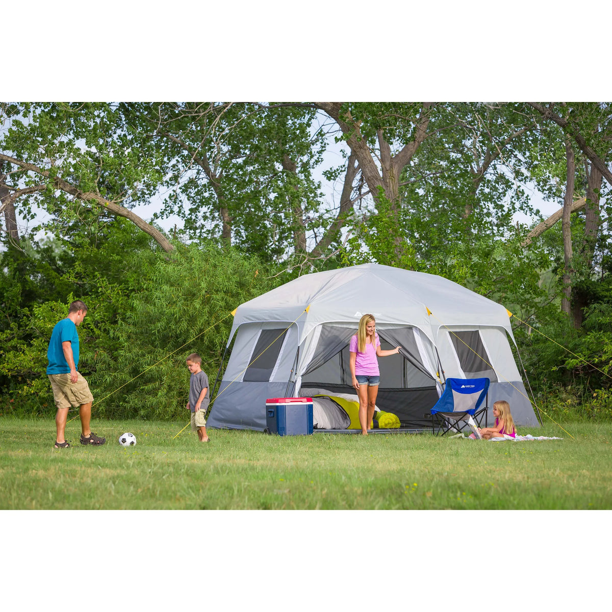 2026 NewOzark Trail 15' x 13' 8-Person Instant Hexagon Cabin Tent, 36.04 lbs