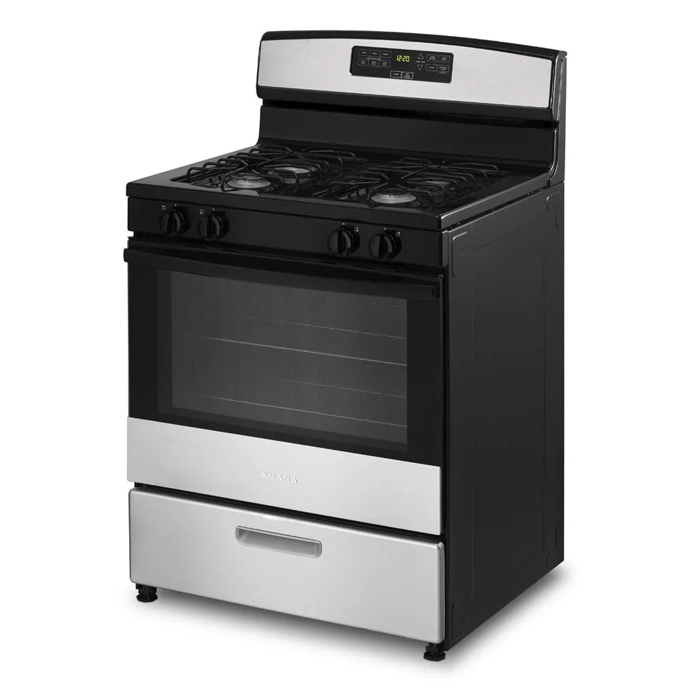 Brand New Amana AGR6303MMS: 30-inch Gas Range in Stainless Steel.