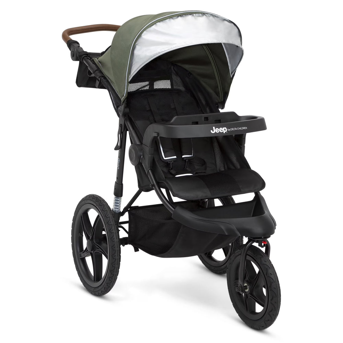 2026 NewJeep TurboGlyde Jogging Stroller by Delta Children, Black
