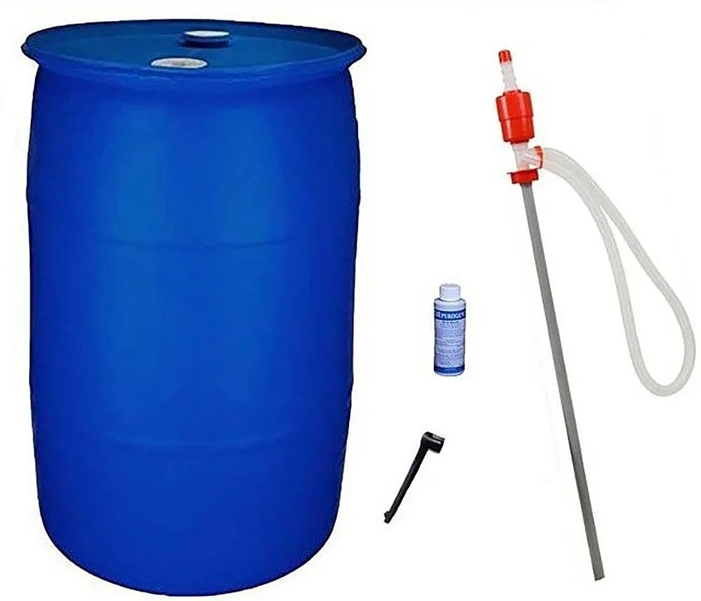 2026 New55 Gallon Emergency Water Storage Barrel Combo Pack