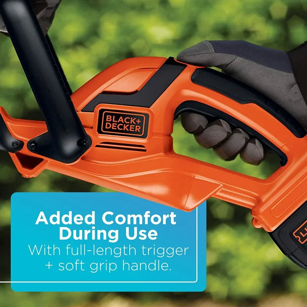 2026 NewBLACK+DECKER 40V MAX* Cordless Hedge Trimmer, 24-Inch, (LHT2436)