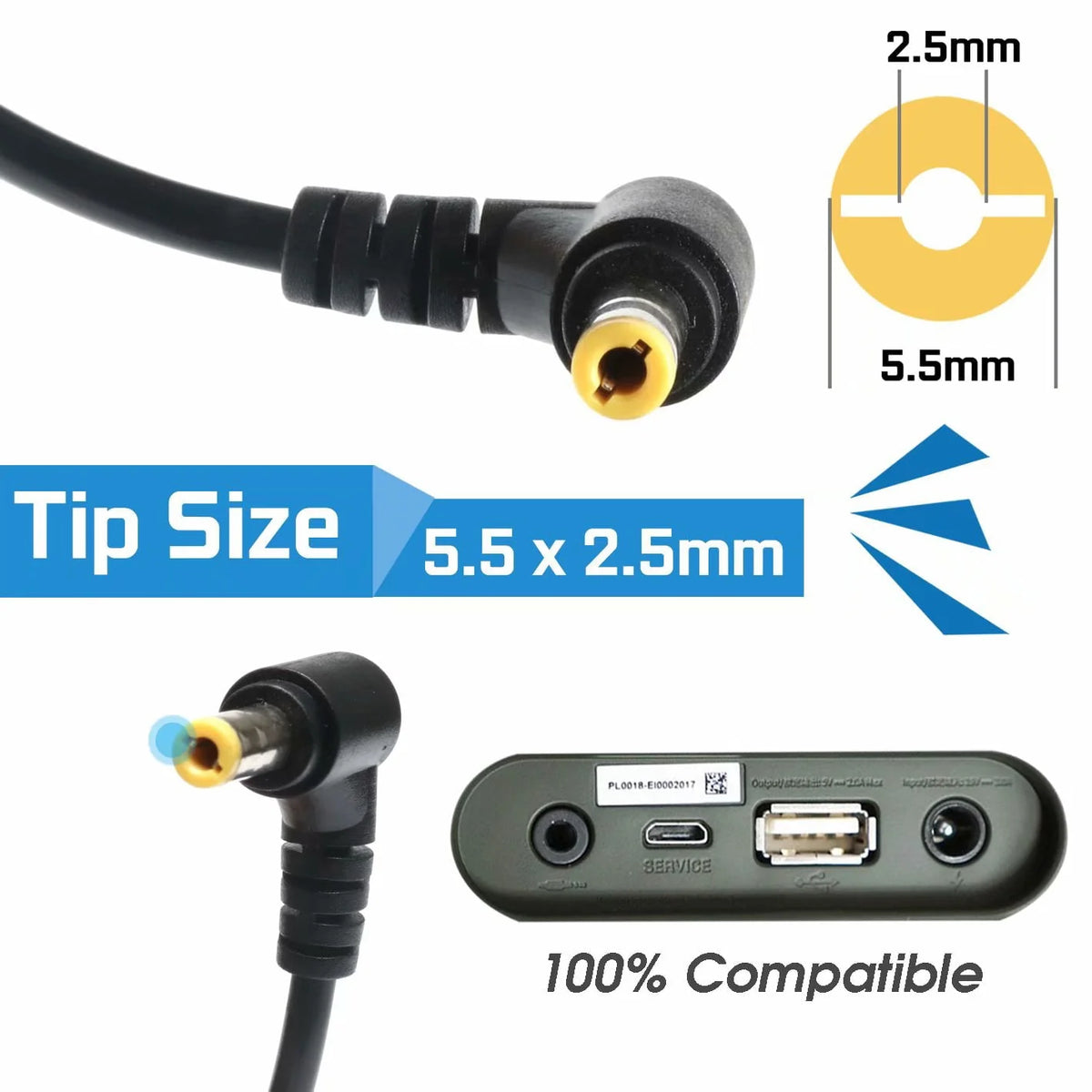 19V 20V Ac Dc Adapter Charger Compatible with JBL Xtreme, Xtreme 2, JBL Boombox Portable Wireless Bluetooth Speaker (Black, Blue, Red) Power Supply Cord