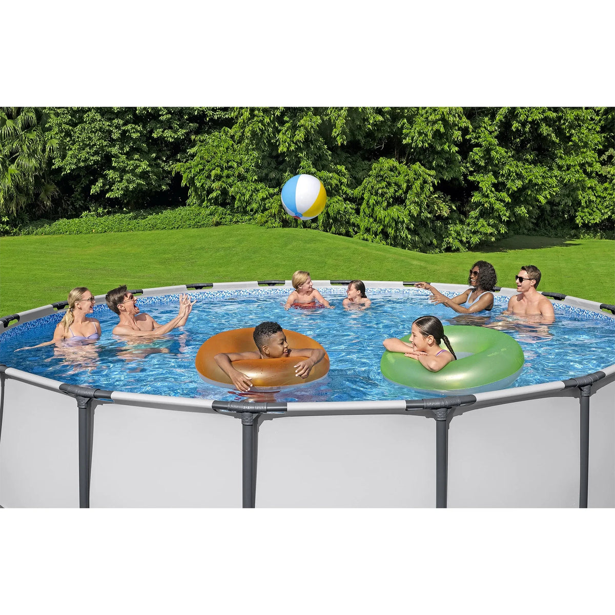 2026 NewBestway: Steel Pro MAX 15' X 48" Above Ground Pool Set - 4231 Gallon, Outdoor Family Pool, Corrosion & Puncture Resistant, Includes Filter, Pump, Ladder & Cover