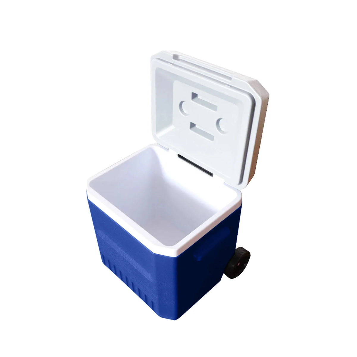 Portable Hard Ice Chest Cooler with Wheels and Handle for Outdoor Use Insulated Container for Food and Drinks Classic Storage Solution for Camping and Hiking