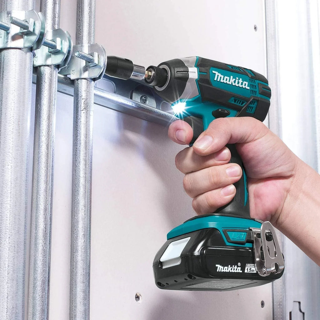 2026 NewMakita 18V Lithium-Ion Cordless Power Tool Set, 1.5Ah, 2 Pack
