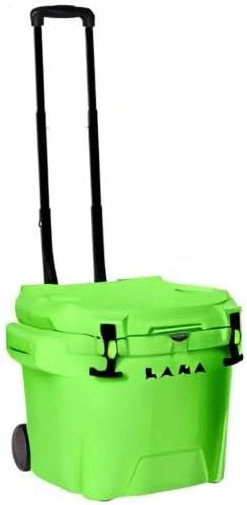 30 Quart Wheeled Hard Cooler Insulated Portable Ice Chest Box Durable, All-Terrain Rolling Cooler for Beach, Drink, Beverage, Boating, Fishing, Camping, and Outdoor Activities