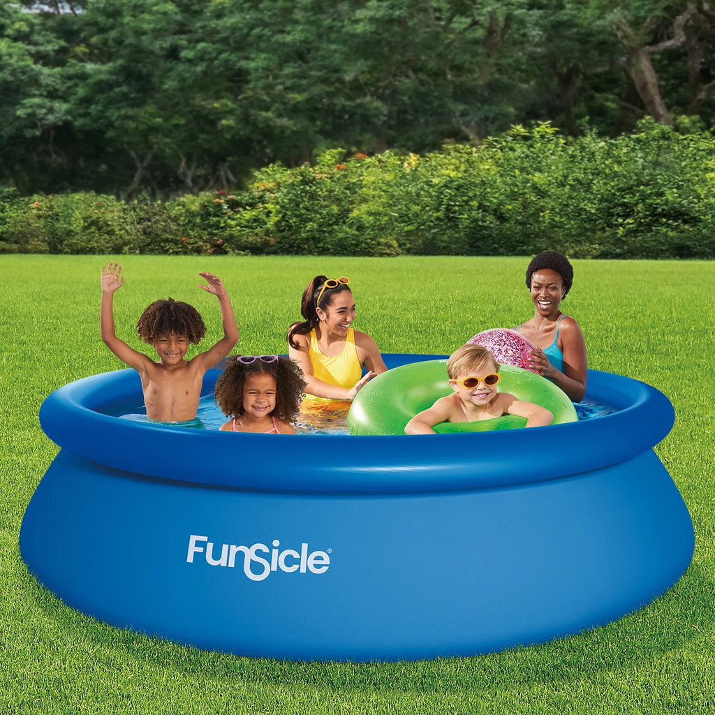 2026 NewFunsicle 8 ft QuickSet Above Ground Swimming Pool, Round, Age 6 & up